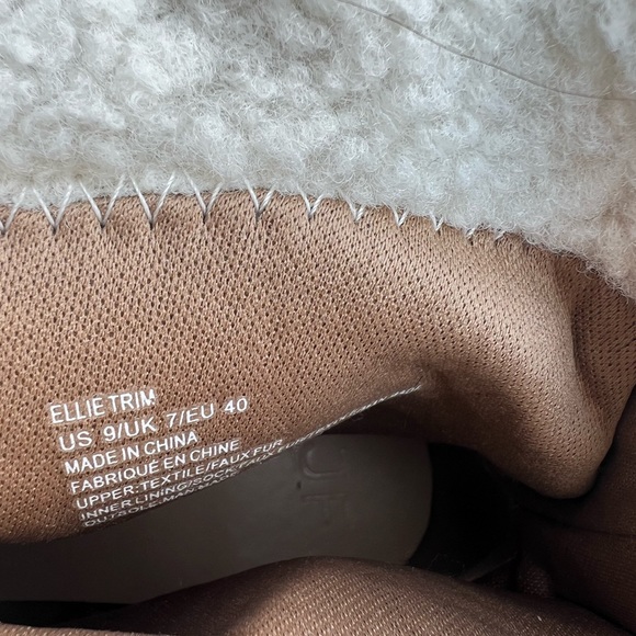 Just Fab Taupe Ellie Trim Supra Trim Lug Sole Boots - Picture 9 of 11